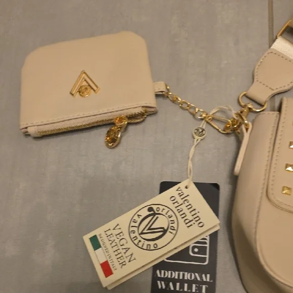 Valentino Orlandi Cream Studded Crossbody Bag - Picture 5 of 8
